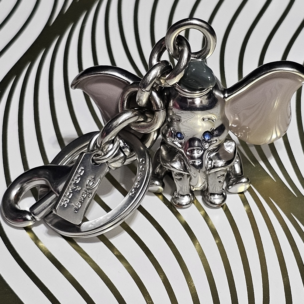 Coach Disney Dumbo Metal Keychain Bag Charm New 88551 - Picture 2 of 6